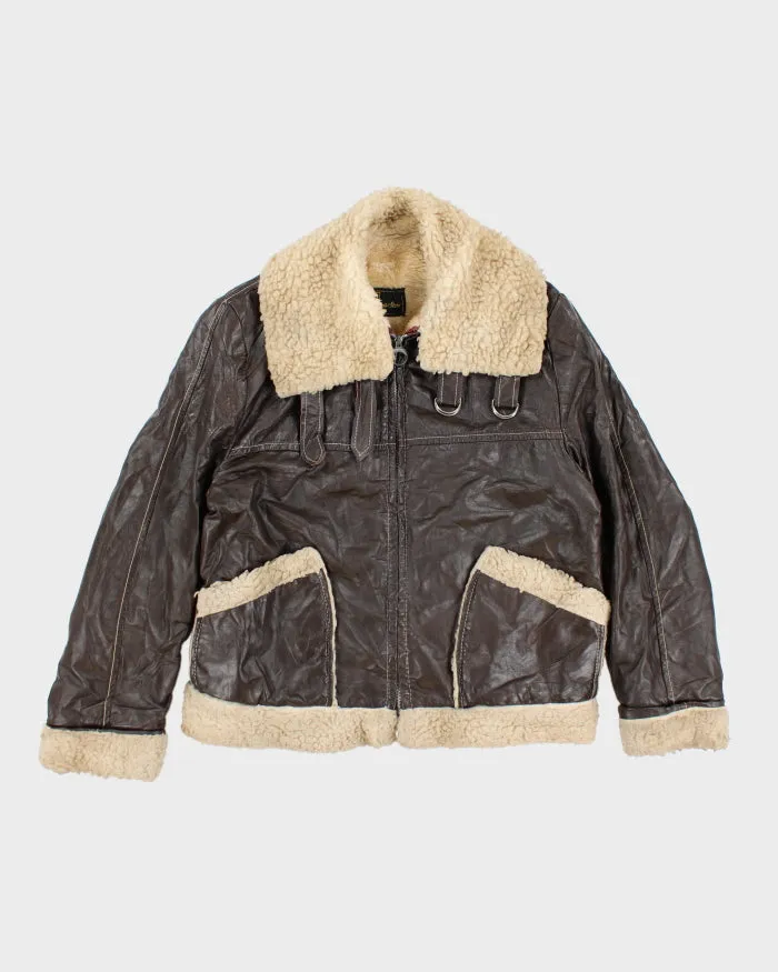 Vintage 70's Sears Heavyweight Shearling Jacket - L sold by Rokit