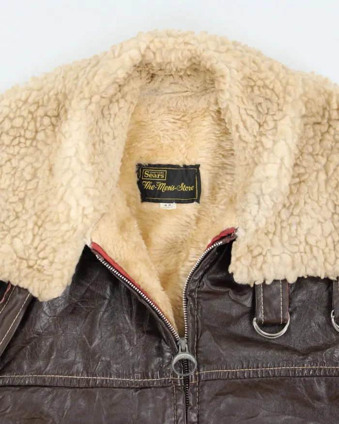 Vintage 70's Sears Heavyweight Shearling Jacket - L sold by Rokit product image thumbnail 3