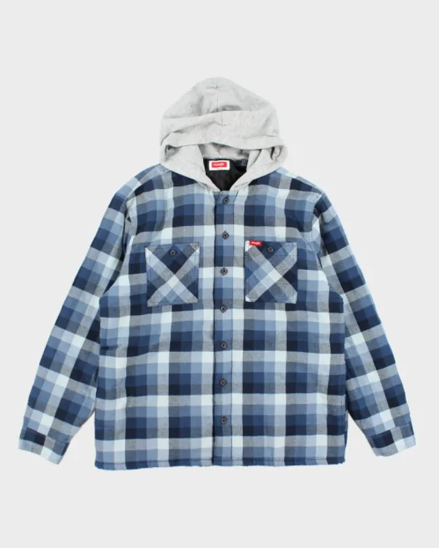 Vintage 2000's Wrangler Heavyweight Hooded Shacket - L sold by Rokit