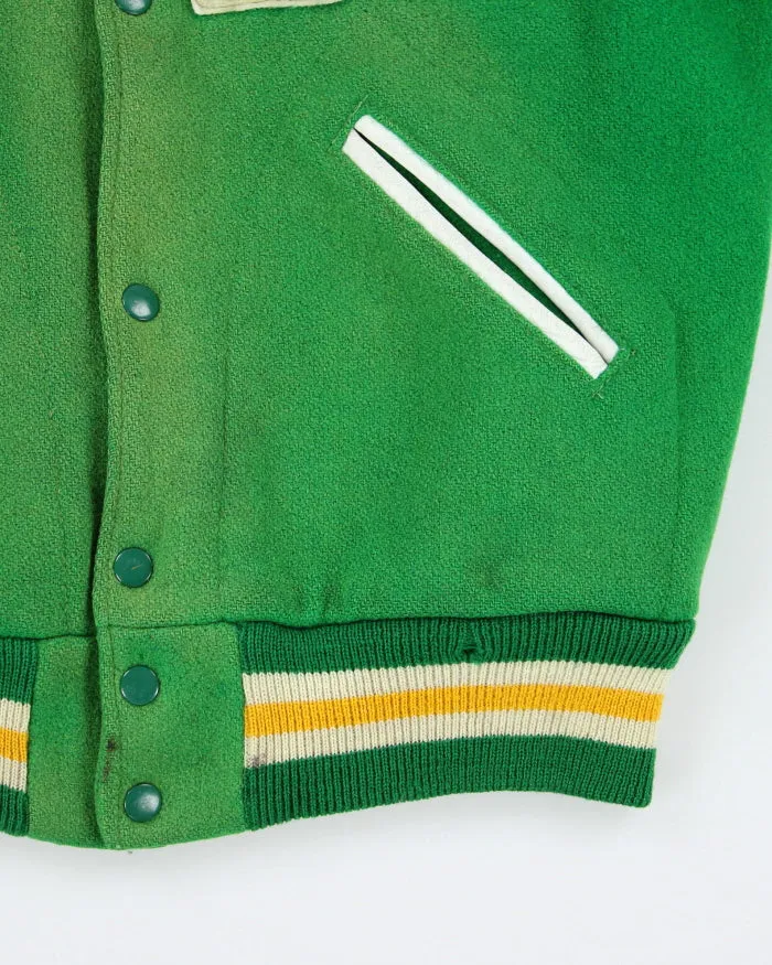 Vintage 70's Embroidered Patched Heavyweight Varsity Jacket - L sold by Rokit product image thumbnail 5