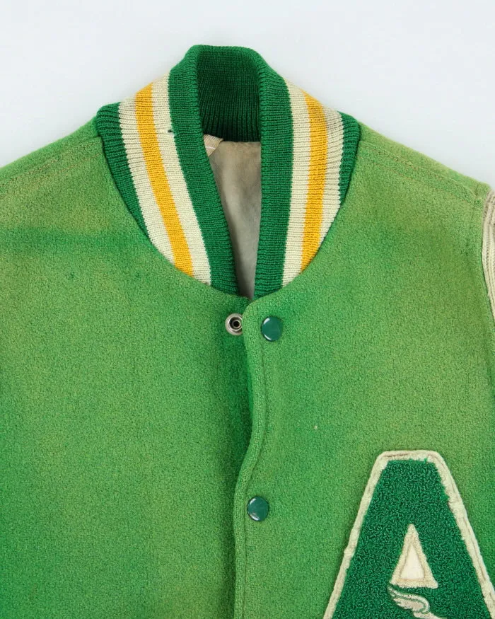 Vintage 70's Embroidered Patched Heavyweight Varsity Jacket - L sold by Rokit product image thumbnail 4