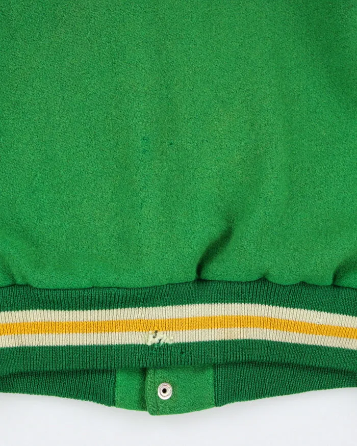 Vintage 70's Embroidered Patched Heavyweight Varsity Jacket - L sold by Rokit product image thumbnail 3