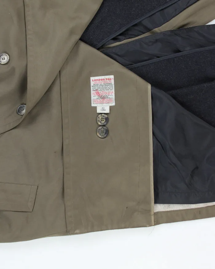 Vintage 90's London Fog Heavyweight Lined Overcoat - XL sold by Rokit product image thumbnail 4