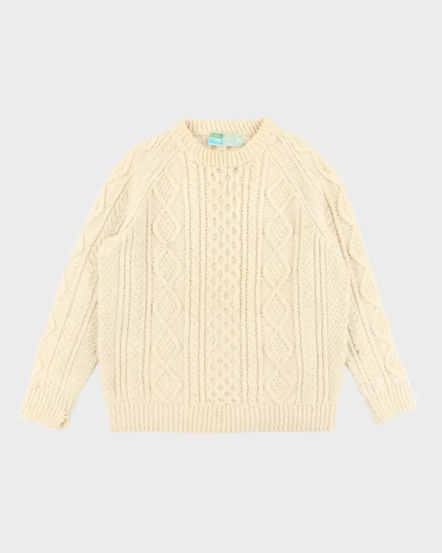 Vintage 80's Inisfree Aran Chunky Knit Jumper - XL sold by Rokit