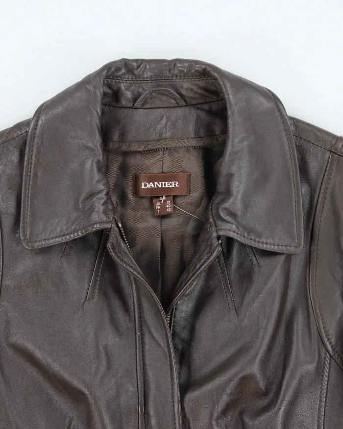 Vintage Y2K Danier Collared Leather Jacket - S sold by Rokit product image thumbnail 3