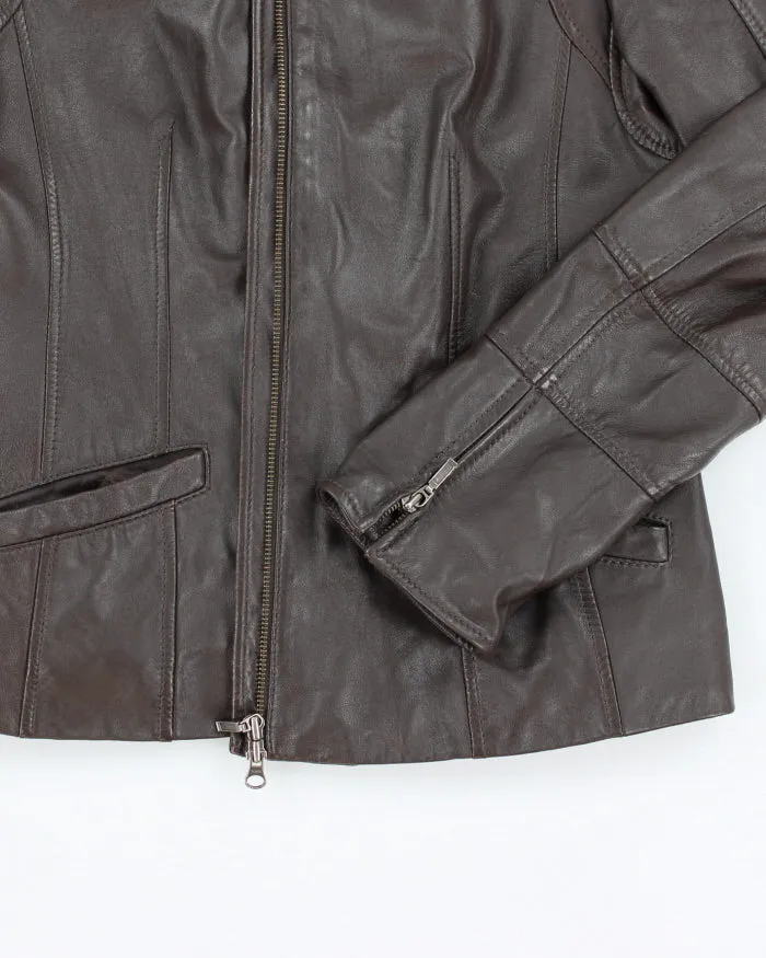 Vintage Y2K Danier Collared Leather Jacket - S sold by Rokit product image thumbnail 5