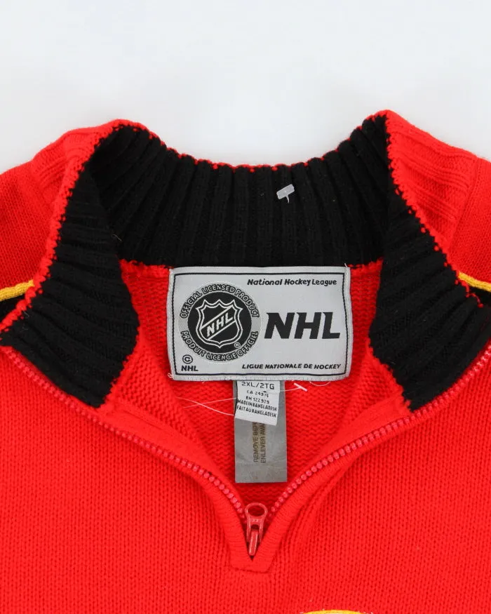 Vintage 90's Calgary Flames NHL Hockey Chunky Knit - XXL sold by Rokit product image thumbnail 3