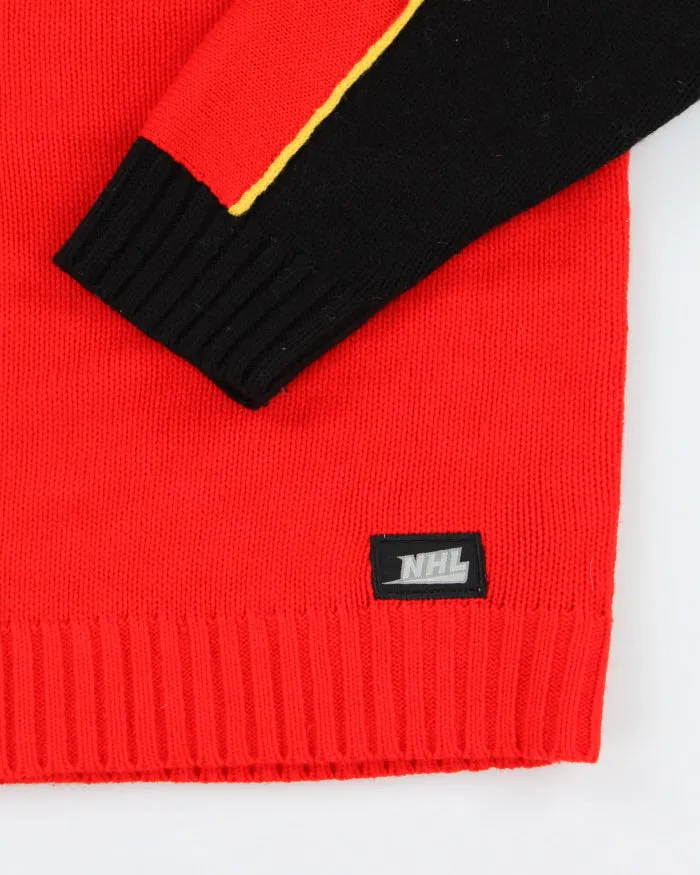 Vintage 90's Calgary Flames NHL Hockey Chunky Knit - XXL sold by Rokit product image thumbnail 5