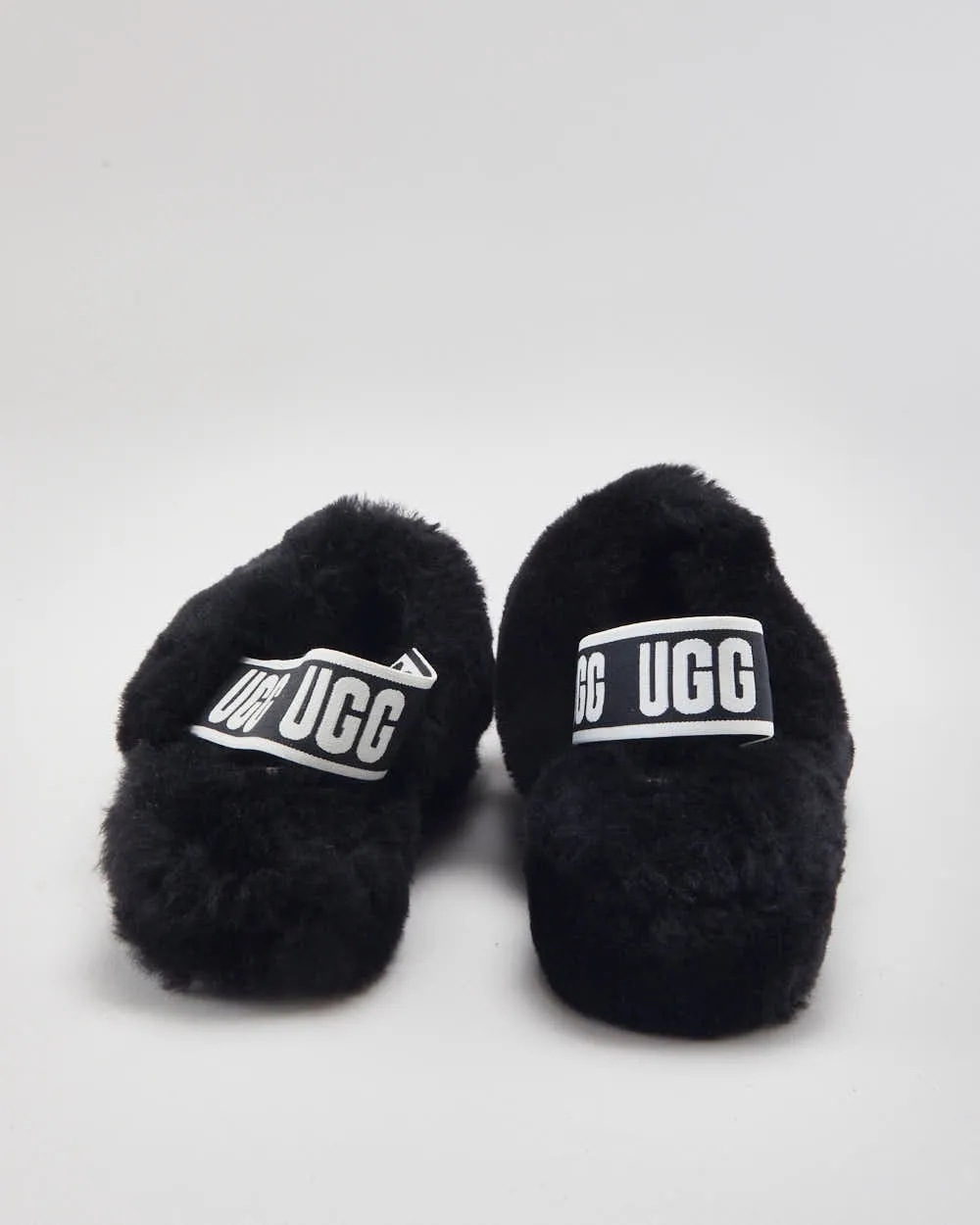 UGG Fluffy Black Sliders - UK4 sold by Rokit product image thumbnail 4