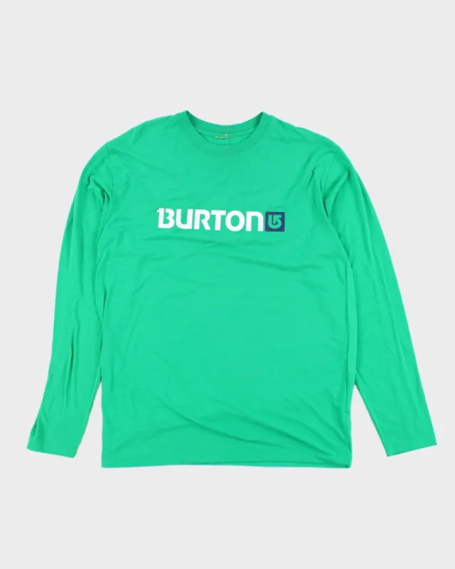 Vintage Y2K Burton Snowboards Longsleeve Graphic T-Shirt - L sold by Rokit