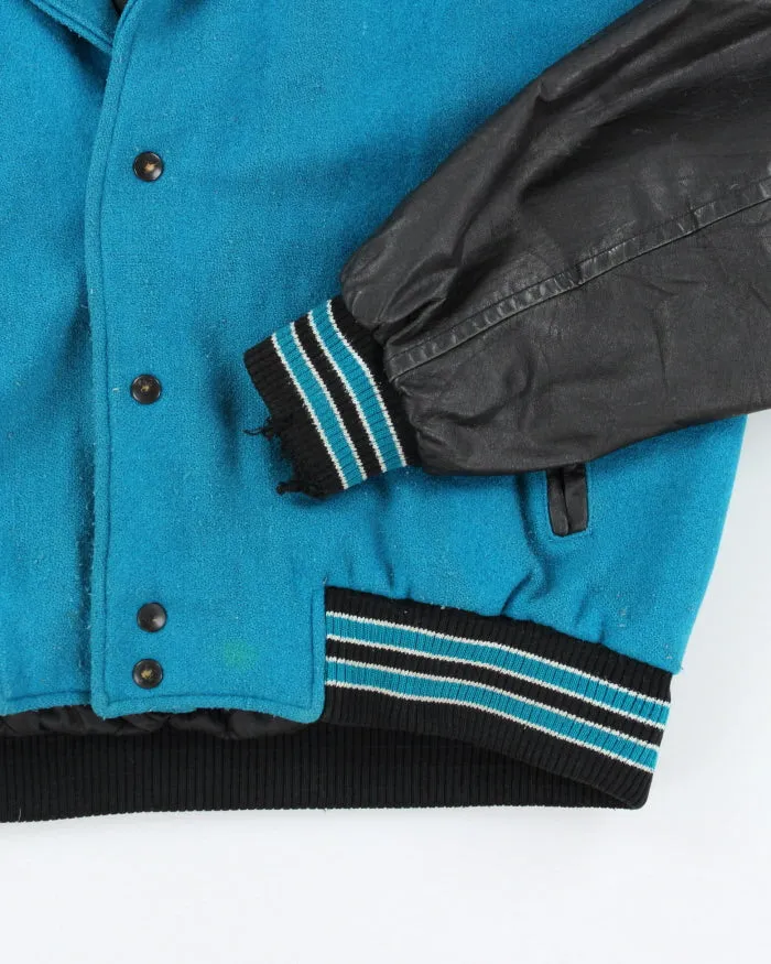 Vintage 90's Embroidered Heavyweight Varsity Jacket - XL sold by Rokit product image thumbnail 4