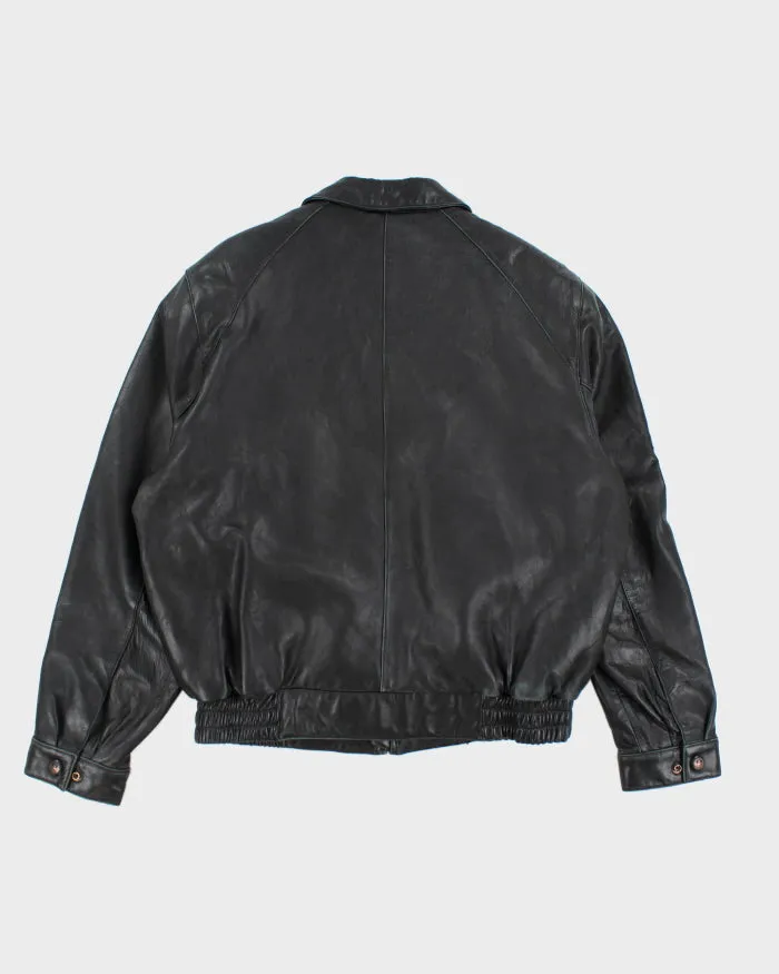 Vintage 90's Danier Heavyweight Zip Up Leather Jacket - L sold by Rokit product image thumbnail 2