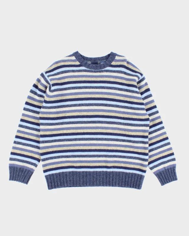 Vintage 2000's GAP Striped Chunky Knit Jumper - L sold by Rokit