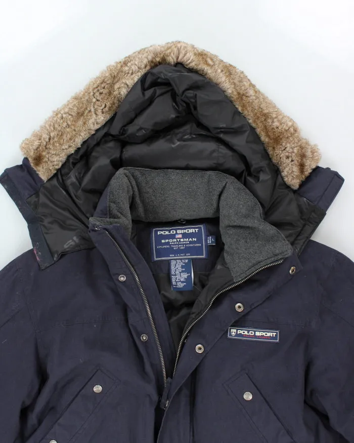 Vintage 90's Polo Sport Heavyweight Puffer Hooded Expedition Jacket - L sold by Rokit product image thumbnail 3
