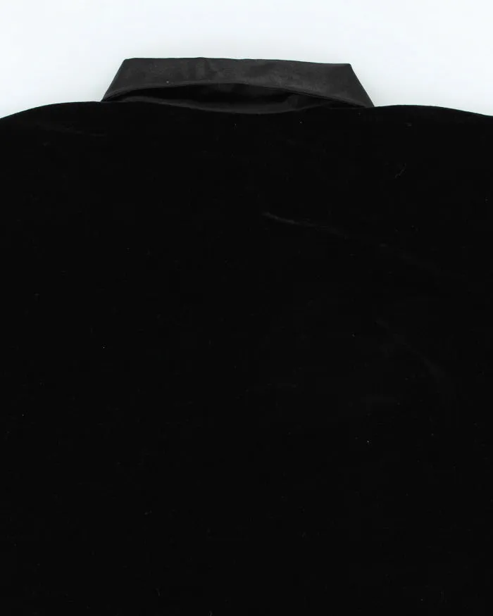 Vintage 90s Liz Sport Velvet Quarter-button Blouse - M sold by Rokit product image thumbnail 4