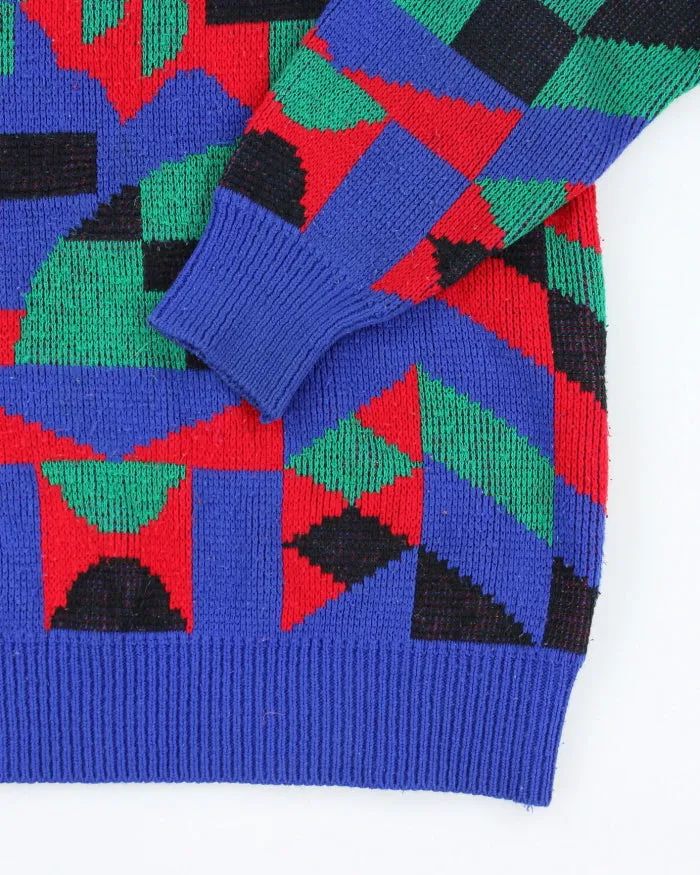 Vintage 90's Porsche Patterned Chunky Knit Jumper - L sold by Rokit product image thumbnail 4