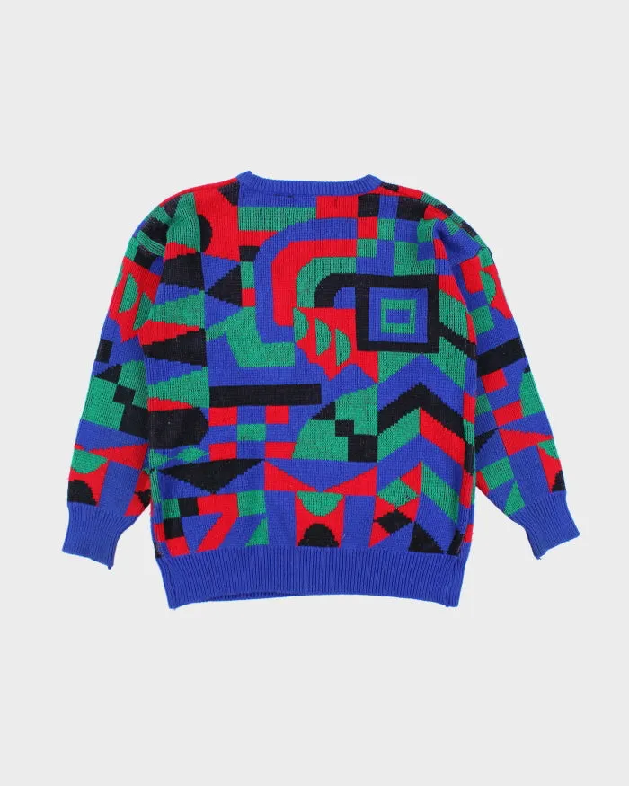 Vintage 90's Porsche Patterned Chunky Knit Jumper - L sold by Rokit product image thumbnail 2