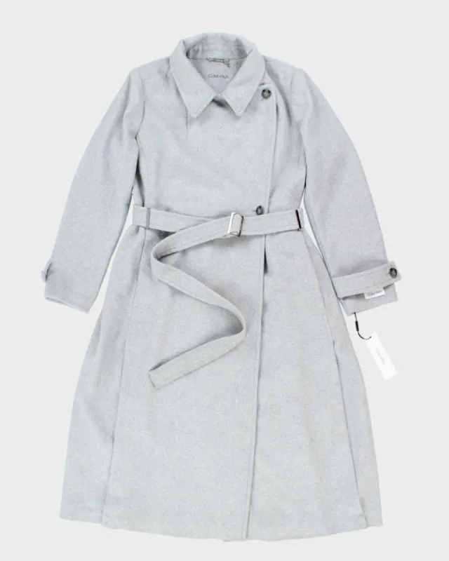 Vintage DSWT Calvin Klein Wool Blend Overcoat - L sold by Rokit