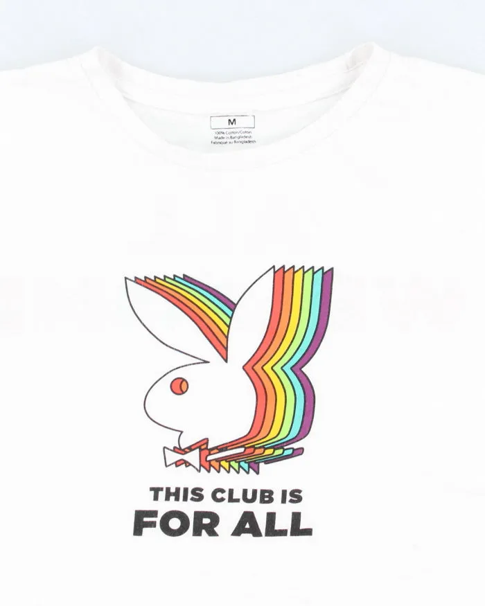 Vintage Y2K Playboy Gay Pride Graphic T-Shirt - M sold by Rokit product image thumbnail 3