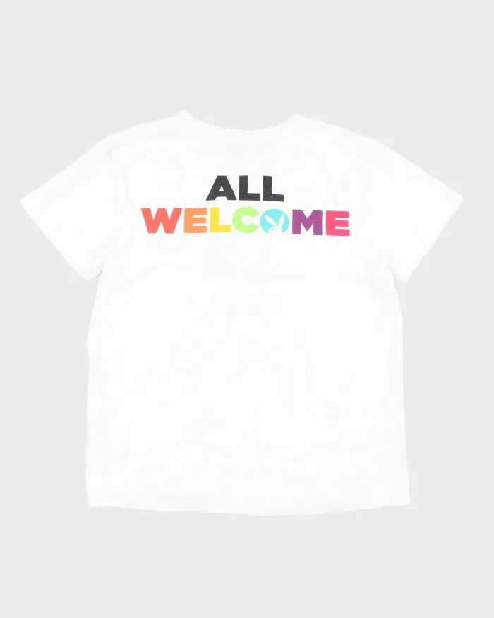 Vintage Y2K Playboy Gay Pride Graphic T-Shirt - M sold by Rokit product image thumbnail 2