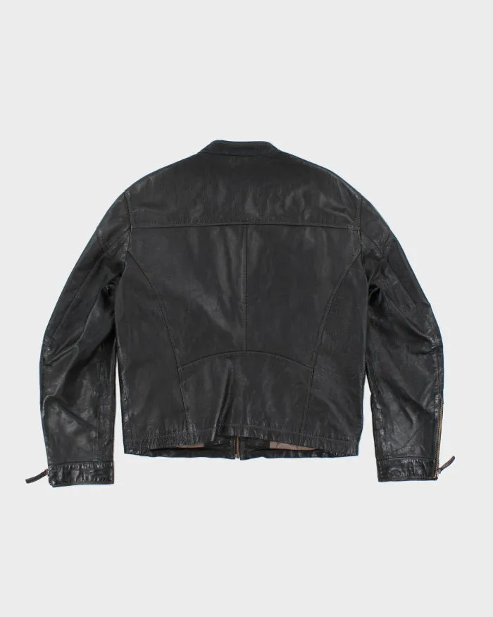Vintage 90's Danier Leather Zip Up Biker Jacket - L sold by Rokit product image thumbnail 2