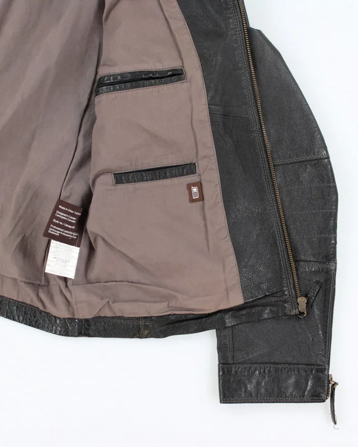 Vintage 90's Danier Leather Zip Up Biker Jacket - L sold by Rokit product image thumbnail 5