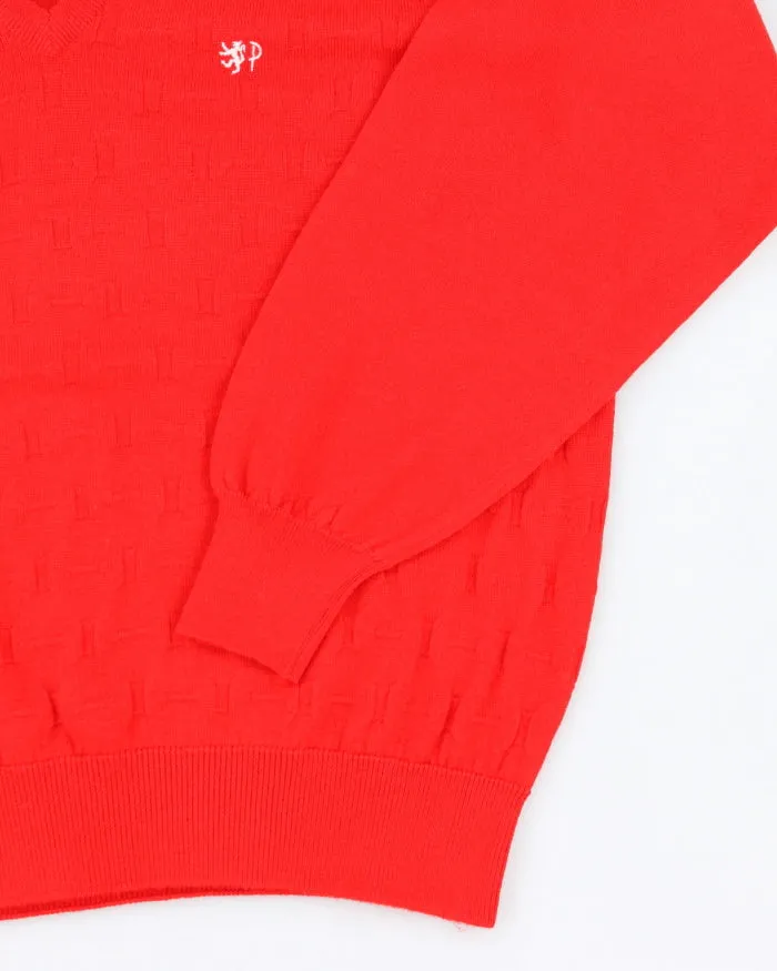 Vintage Pringle of Scotland Lambswool Patterned V-Neck Jumper - L sold by Rokit product image thumbnail 4