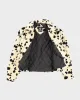 Vintage Y2K Dollhouse Cow Print Lined Collared Jacket - M sold by Rokit