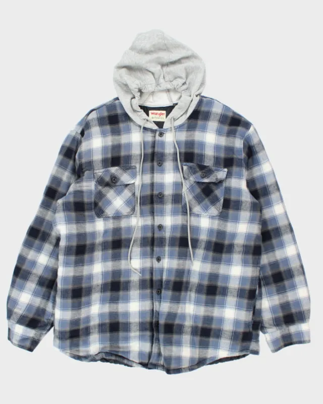 Vintage 2000's Wrangler Heavyweight Oversized Hooded Shacket - XXL sold by Rokit