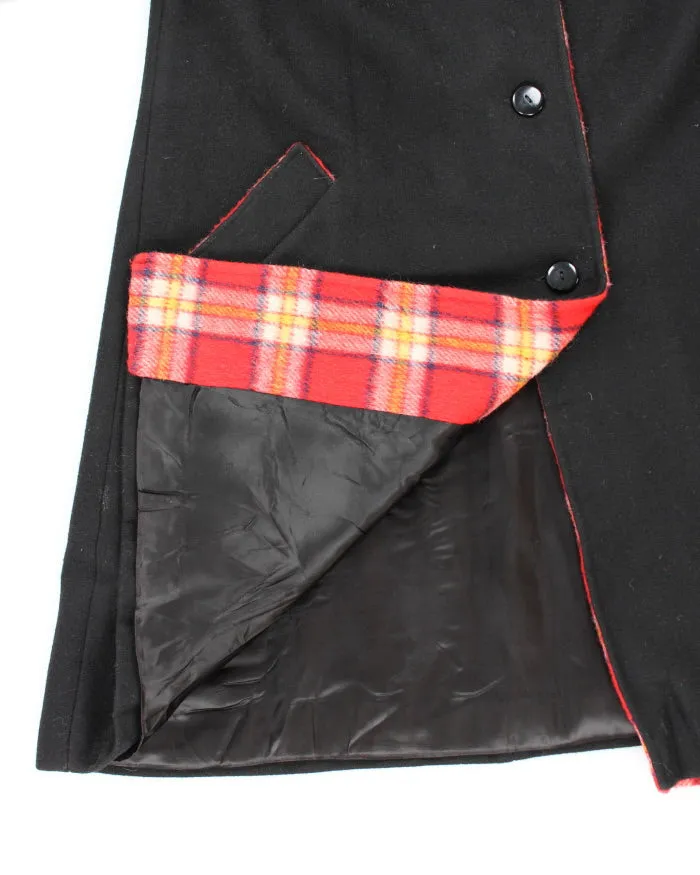 Vintage 90's Heavyweight Collared Wool Blend Overcoat - M sold by Rokit product image thumbnail 4