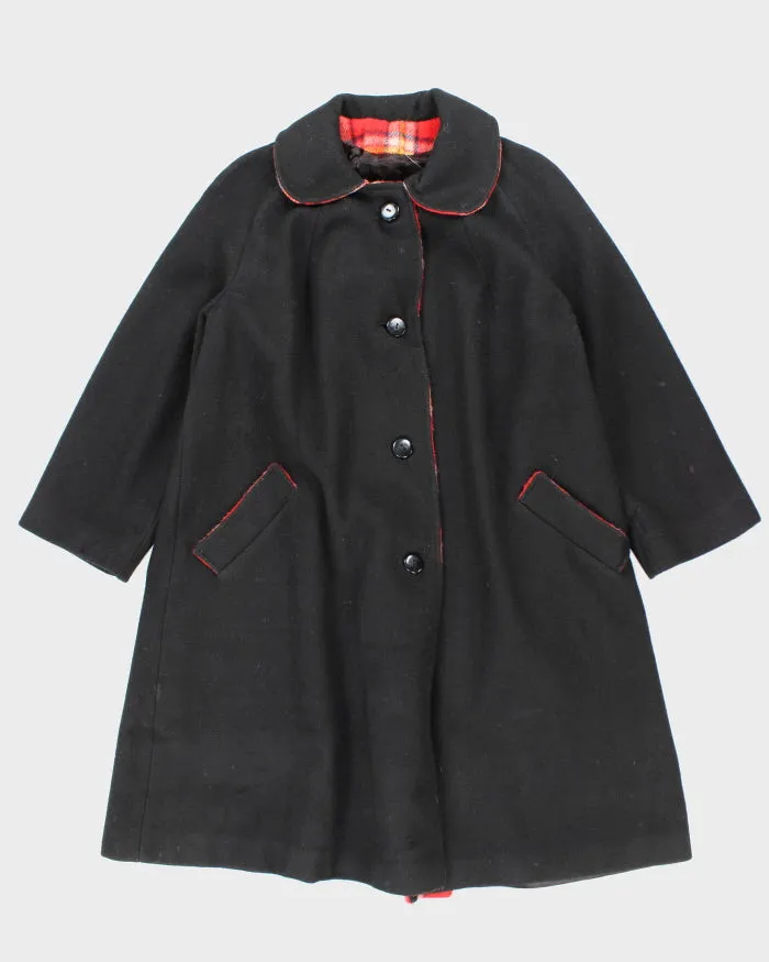 Vintage 90's Heavyweight Collared Wool Blend Overcoat - M sold by Rokit