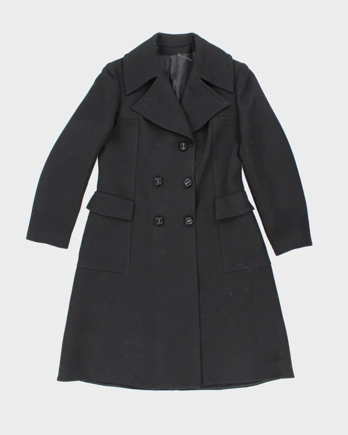 Vintage 90's Dorene Model Wool Double Breasted Overcoat - S sold by Rokit