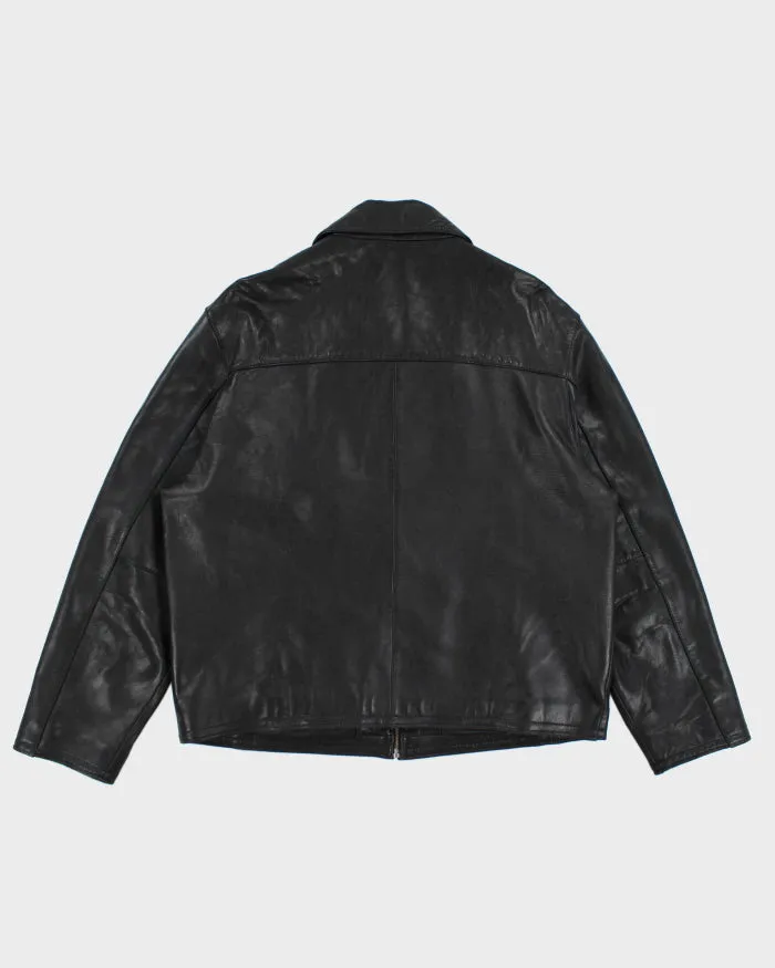 Vintage 90's Eddie Bauer Collared Heavyweight Leather Jacket - L sold by Rokit product image thumbnail 2