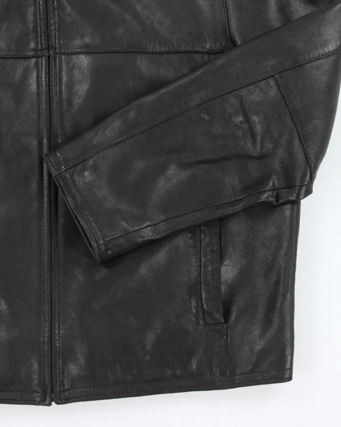 Vintage 90's Eddie Bauer Collared Heavyweight Leather Jacket - L sold by Rokit product image thumbnail 4