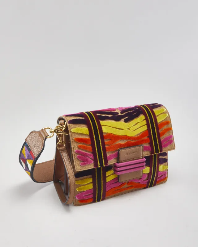 Etro Tirella Velvet Multicolour Shoulder Bag sold by Rokit