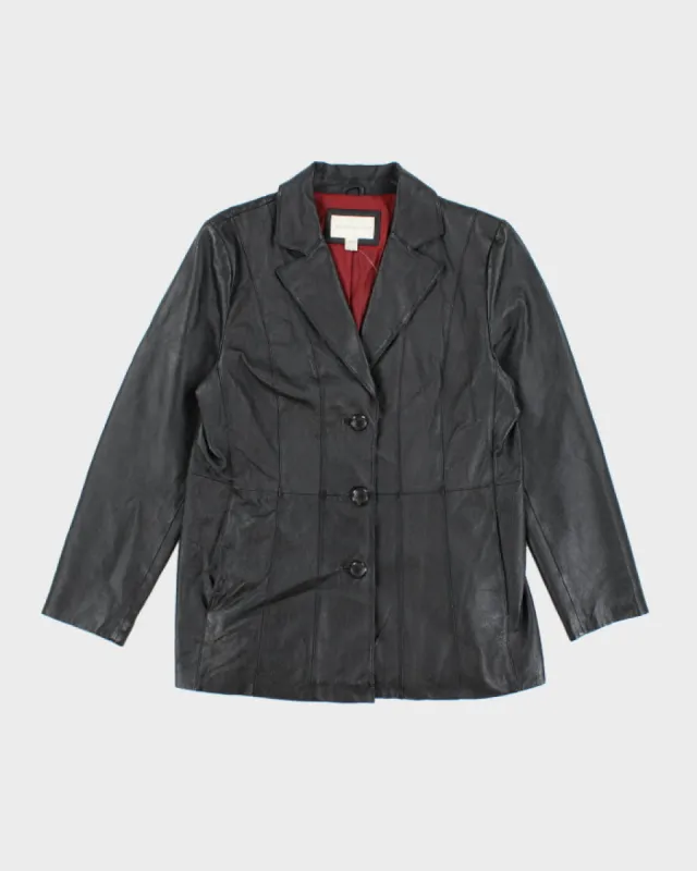 Vintage Worthington Black Leather Jacket - L sold by Rokit