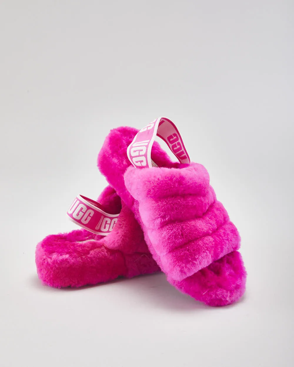 UGG Fluffy Pink Sliders - UK4 sold by Rokit product image thumbnail 5