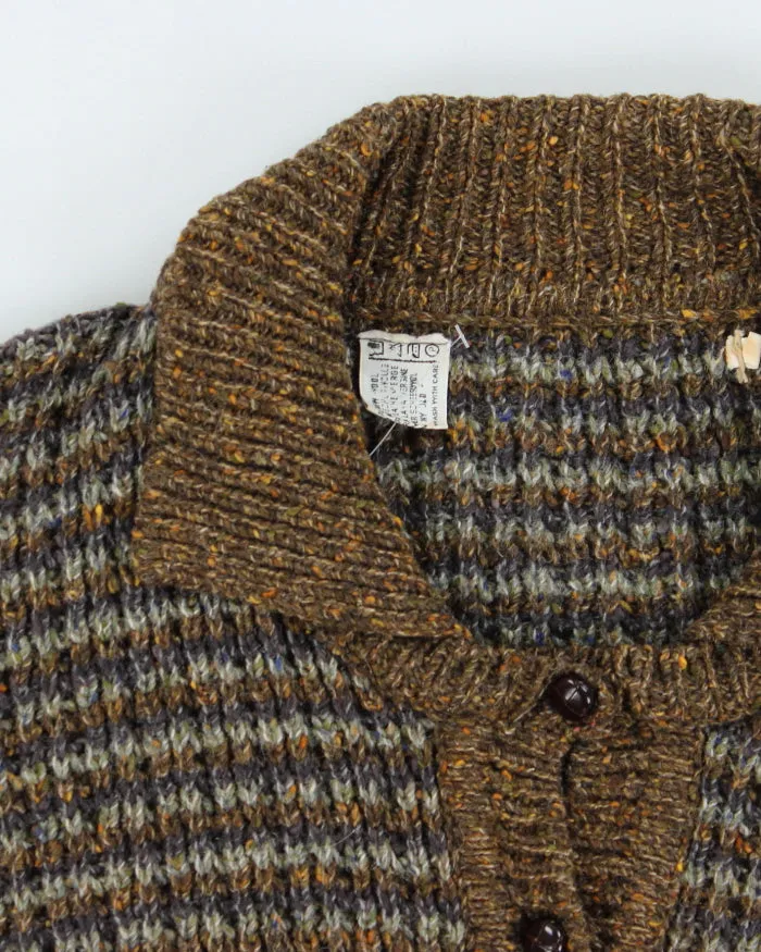 Vintage 80's Heavyweight Wool Chunky Knit Cardigan - L sold by Rokit product image thumbnail 5