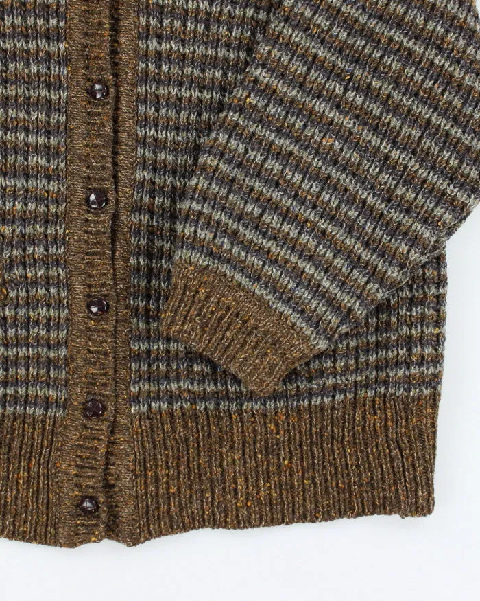 Vintage 80's Heavyweight Wool Chunky Knit Cardigan - L sold by Rokit product image thumbnail 4