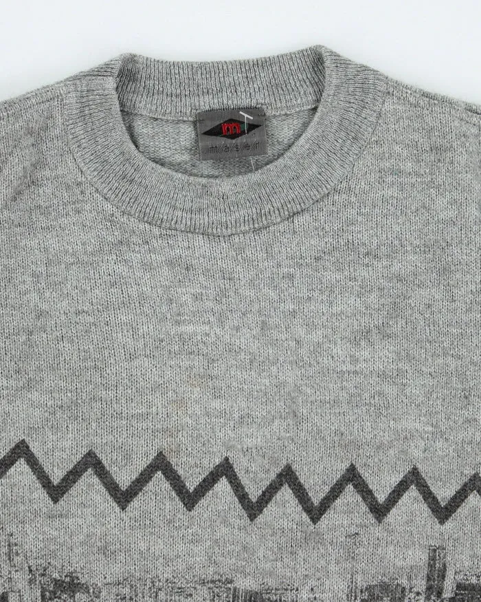 Vintage 90's New York City Graphic Wool Blend Knit Jumper - L sold by Rokit product image thumbnail 3