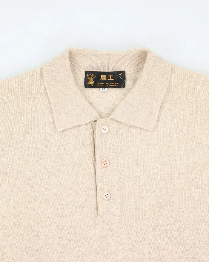 Vintage Cashmere Quarter Button Jumper - M sold by Rokit product image thumbnail 3