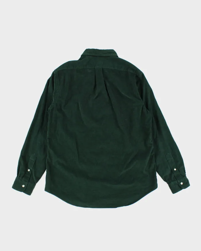 Vintage Ralph Lauren Green Corduroy Button Up Shirt - L sold by Rokit product image thumbnail 2