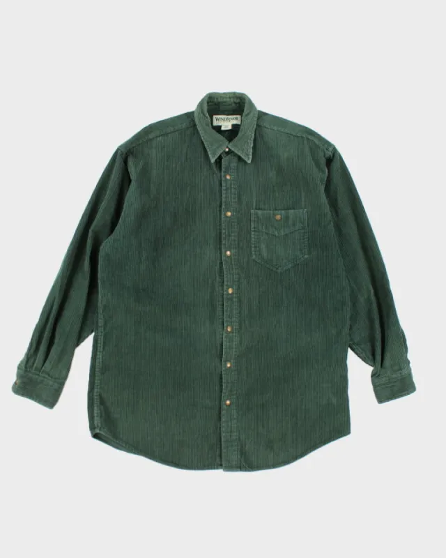 Vintage 90's Wind River Corduroy Snap Button Shirt - L sold by Rokit