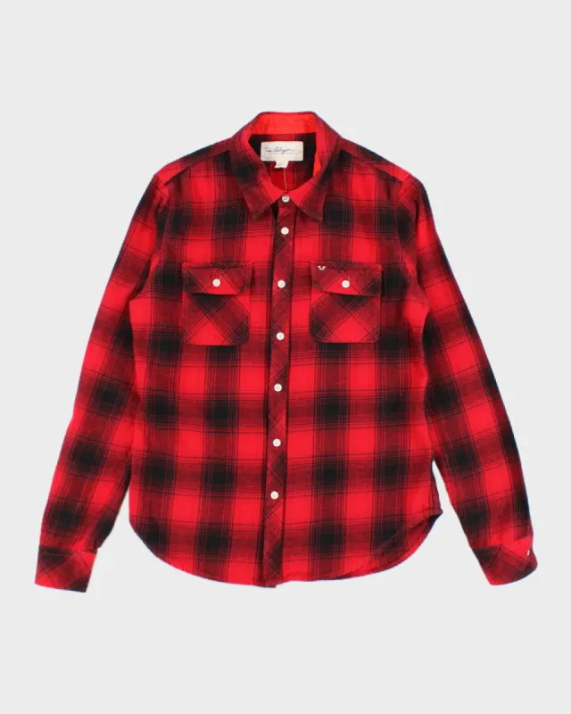Vintage 2000's True Religion Lightweight Flannel Shirt - L made by True Religion
