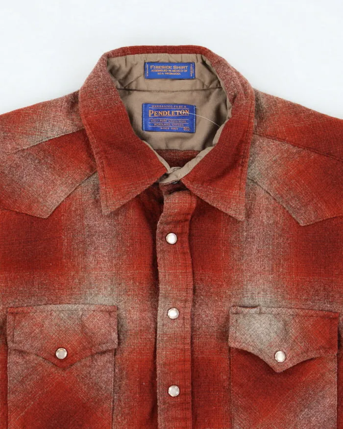 Vintage 80's Pendleton Snap Button Up Flannel Shirt - L sold by Rokit product image thumbnail 3