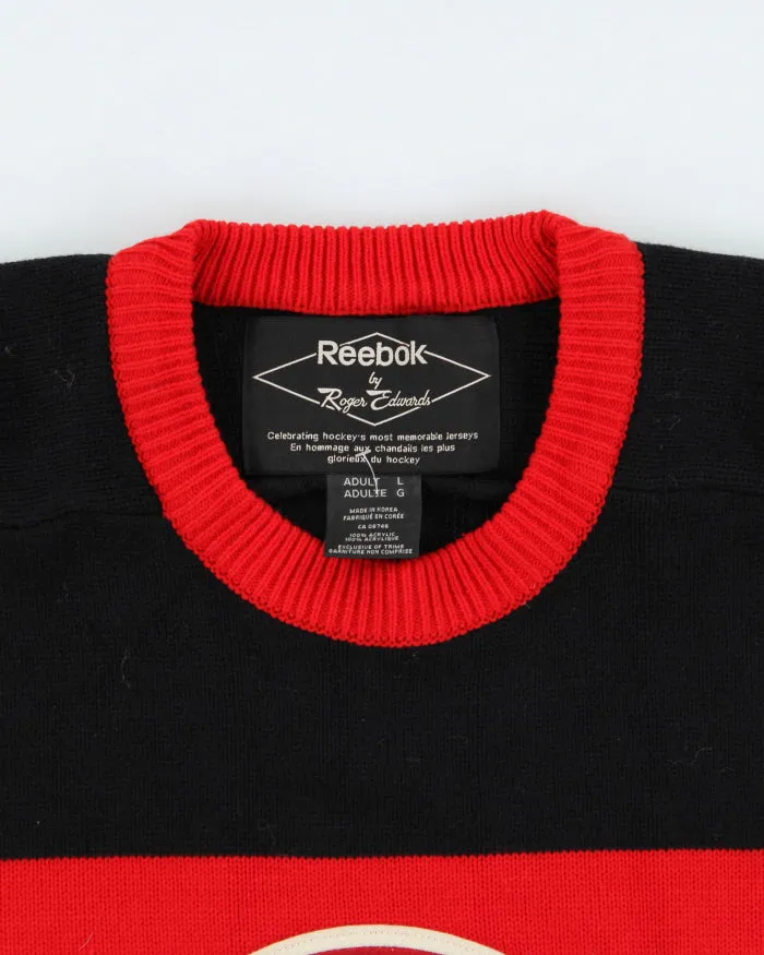 Vintage Chicago Black Hawks NHL Chunky Knit Jumper - L sold by Rokit product image thumbnail 3