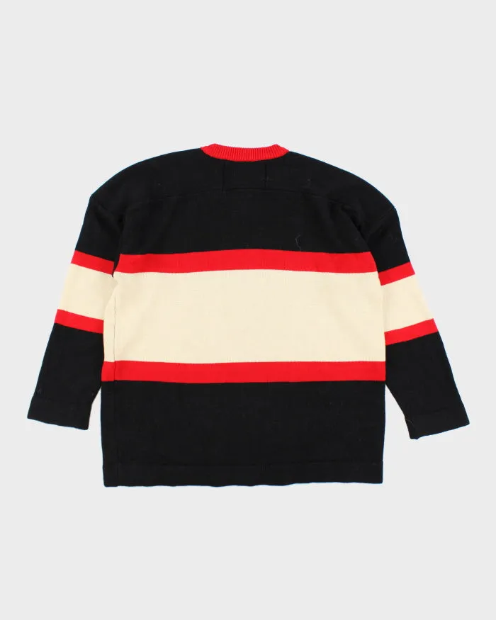 Vintage Chicago Black Hawks NHL Chunky Knit Jumper - L sold by Rokit product image thumbnail 2