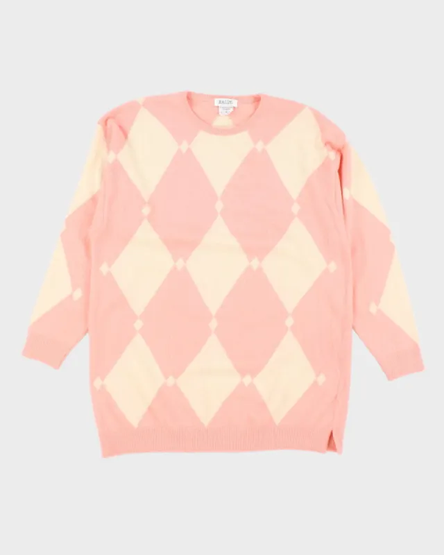 Vintage 90's Bally Cashmere Blend Patterned Knit Jumper - M sold by Rokit