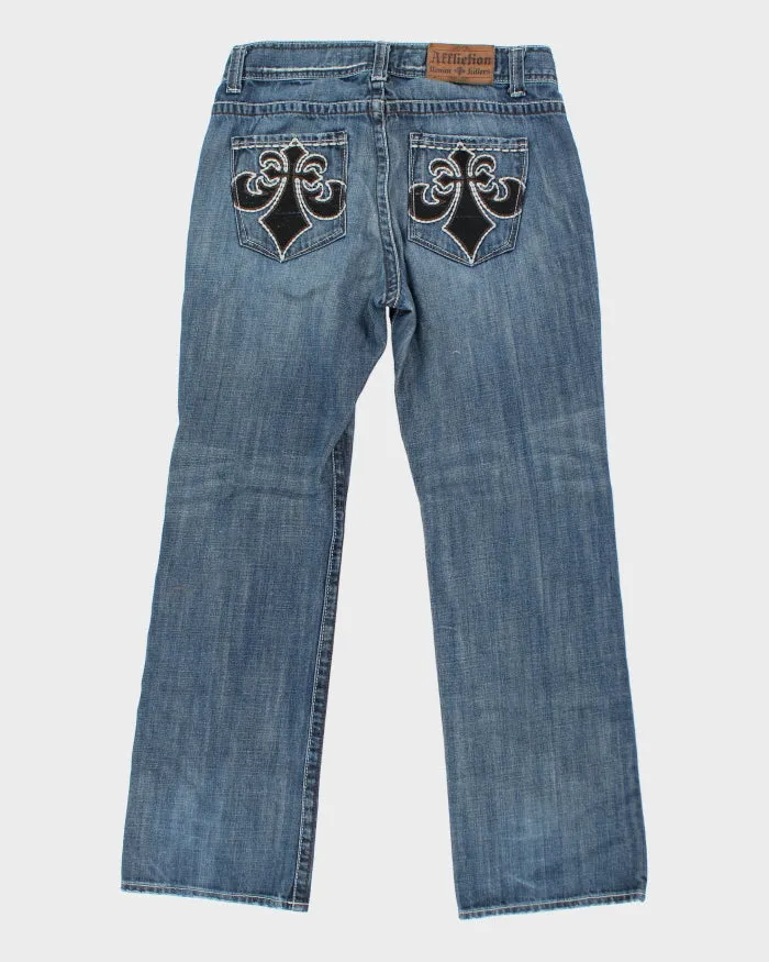 Vintage Y2K Affliction Gothic Style Stone Wash Jeans - W32 L32 sold by Rokit product image thumbnail 2