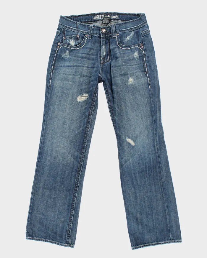 Vintage Y2K Affliction Gothic Style Stone Wash Jeans - W32 L32 sold by Rokit